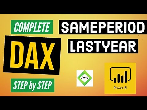 Power BI DAX Tutorial (7/50) - What Is SamePeriodLastyear