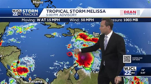 Tracking a cold front and the latest on Tropical Storm Melissa