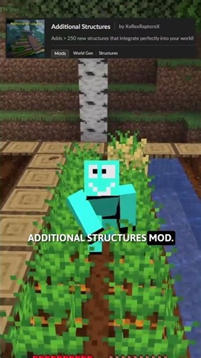 A Minecraft Mod That Adds Farms That Generate Without A Village