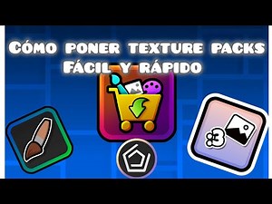 ¡Como poner texture packs en geometry dash! Fácil y rápido #geode #geometrydash #texturepack