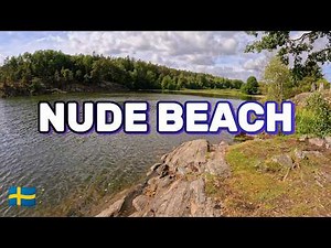 NUDE Beach Nature Lake Stockholm