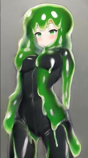 [TG TF] I Love Slime |Male To Female| Transformation Animation | Gender Bender