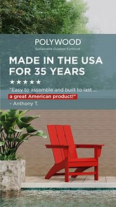 Meet the original all-weather furniture, proudly crafted in America and backed by a 20-year lumber warranty. | POLYWOOD