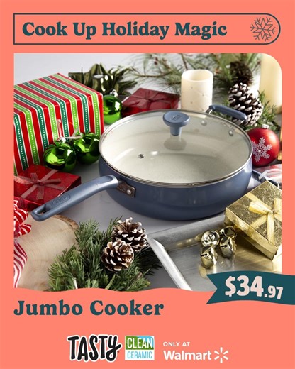 Need a gift that can do it all? Cook single-pan meals or an entire chicken in the versatile Tasty jumbo cooker. Get gifting here: https://tinyurl.com/2uc3vrz6 | Tasty