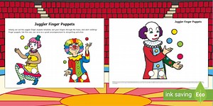 Juggler Finger Puppets