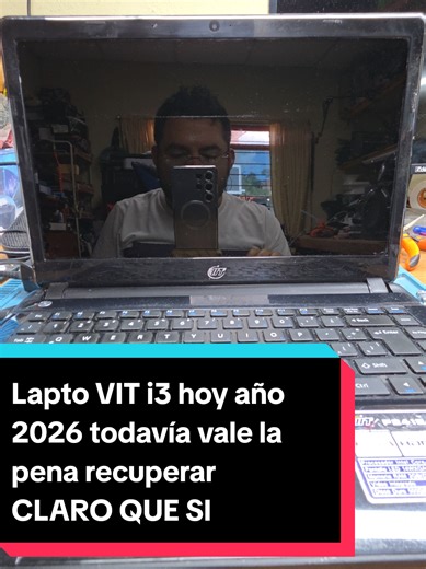 Aquí realizando una prueba de funcionamiento a una lapto VIT i3-4ta gen el cual le hicimos mantenimiento y cambio de HDD por SSD y nos da buen resultado con windows 10 pro #laptopvit #lapto #vit #repotenciarlaptop #ssdpatriot