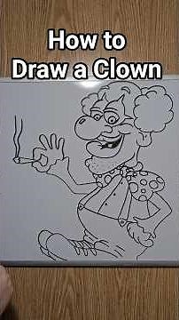 how to draw a clown