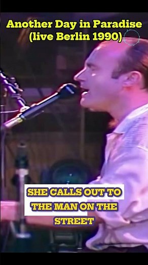 Phil Collins - Another Day in Paradise (live Berlin 1990)