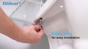 Hibbent 2 Pack Toilet Tank to Bowl Bolt Kits, Heavy Duty Bolts Toilet Bolts for Tank Solid Brass with Extra Long Nuts Easy to Install and Double Gaskets for Fastening