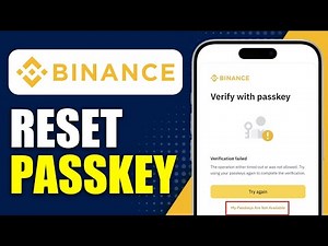 How To Reset Binance Passkey - Step By Step (2026 Guide)