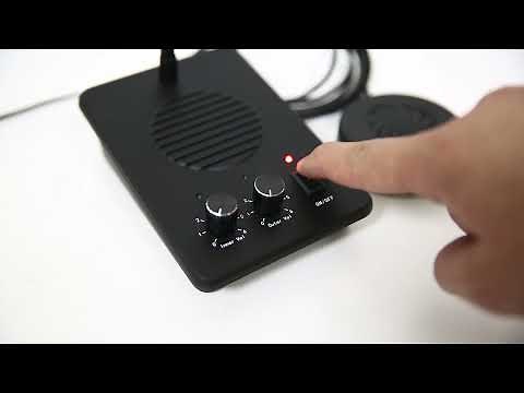 DAYTECH Window Speaker Intercom System Dual-Way Intercommunication Microphone and Speaker