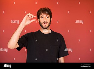 In this Tuesday, Sept. 22, 2015 photo, rapper David Burd, known as Lil Dicky poses for a portrait in promotion of his new music video "$ave Dat Money" in Beverly Hills, Calif. (Photo by Rebecca Cabage/Invision/AP Stock Photo - Alamy