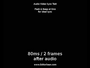 Audio video sync test video
