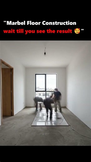 Marble Floor Construction Time-Lapse | From Base to Polished Finish #interiordesign #homedecor
