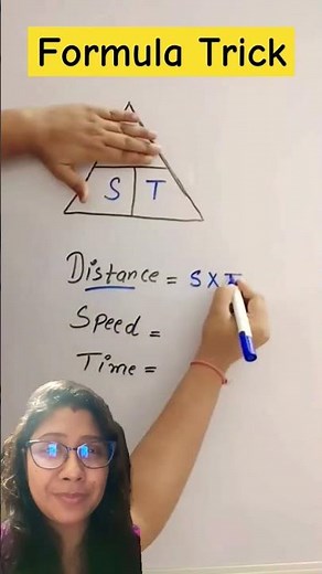 Formula Trick For Speed,Distance And Time #maths #mathstricks