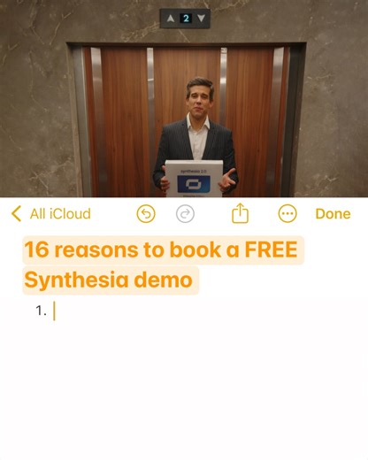 Book a FREE Synthesia demo and see why more than 50,000 teams love the biggest tool for TRAINING VIDEOS👇 Forget about dealing with voiceovers, cameras, and updating...ANYONE can now… - create engaging training videos in minutes, - keep them up to date - localize them with a single click Try it out - book a FREE demo now 👉 https://www.synthesia.io/pricing P.S. Synthesia is rated 4.7/5 ⭐ by thousands of training teams. | Synthesia