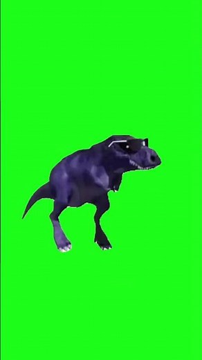 Dancing dinosaur Green Screen
