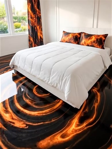 Unreal Luxury Lava Metallic Epoxy Flooring