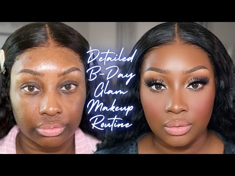 Flawless Neutral Full Glam Birthday Makeup Routine | Perfect for Beginners