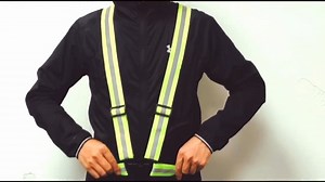 Watch Reflective Vest Adjustable Lightweight Elastic Safety Vest on Amazon Live
