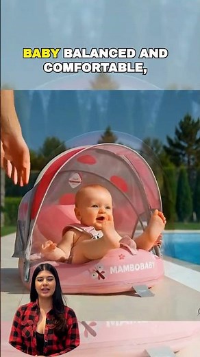 MamboBaby™ Baby Swim Float With Sun Shade Canopy Age 3 24 Months