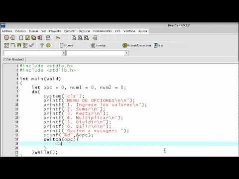Curso Lenguaje C - Capitulo 10 - Menu de opciones