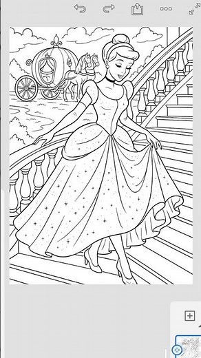 Disney Princess coloring👸 #coloring #art #drawing #trending #disney #disneyprincess #coloringpages