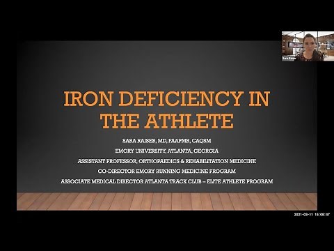 Iron Deficiency in the Athlete | National Fellow Online Lecture Series