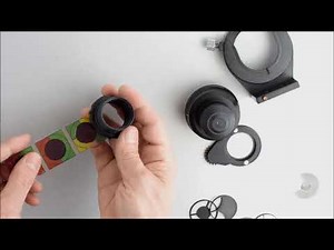 Microscope condenser darkfield polarizing Rheinberg oblique set