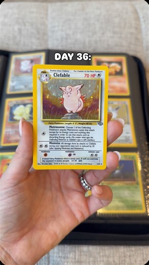 Aly on Instagram: "DAY 36: CLEFABLE 💗 but how come only some of the Clefairy evolved??? tough luck 🙈 #pokemon #pokemoncards #pokemontcg"