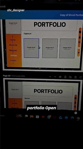 Free Portfolio Template! Make Your Portfolio in Minutes #canvatutorial #canvatips #designer