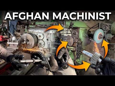 Inside an Afghan Machine Shop: Complete Machining Process: Reamer Shaft & Gear Cutting