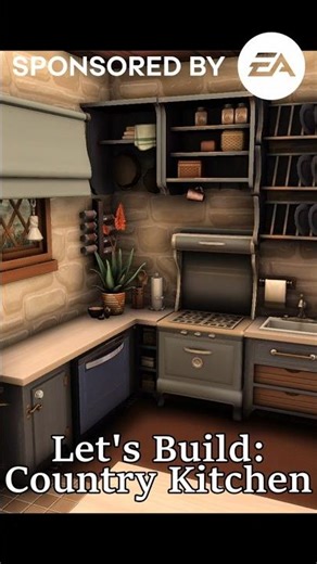 Let's Build a Country Kitchen! 🍽️No CC Speed Build in Sims 4