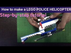 How to build a LEGO POLICE HELICOPTER || Step-by-Step Tutorial