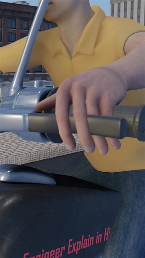 How To Avoid Bike Accidents 😨 ( 3D Animation in Hindi ) #shorts | engineerexplaininhindi