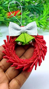 26K views · 399 reactions | Most Beautiful Mini Christmas Wreath Making at Home #handmade #Christmas #wreaths | Origami Art & Crafts | Facebook