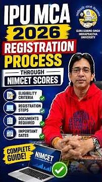 #IPU MCA Counseling Through NIMCET 2026 Scores Round 2 Fresh Registration