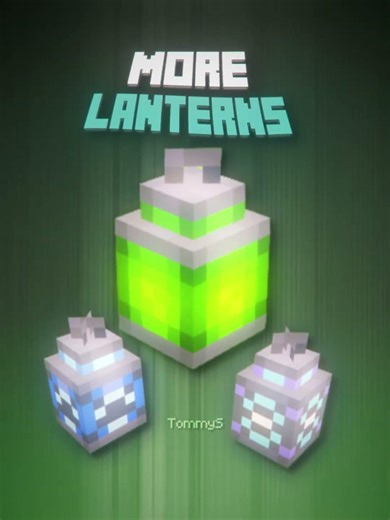 Minecraft More LANTERNS | #minecraft #mods #fyp #viral #gaming