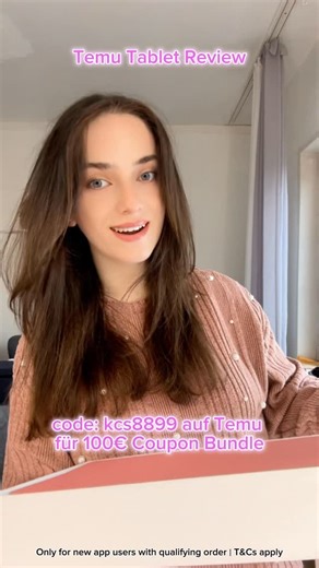 archi.duha on Instagram‎: "لحقوا حالكم وخدوه بهالسعر الرخيص😍 Code kcs8899 @temu @temu_germany in #temu search bar for 100€ Coupon Bundle 🔗 in bio (Only for new app users with qualifying order｜T&Cs apply) #Tablet #Elektronik #Rabatt #Geschenke #temufinds #temugermany #temu"‎