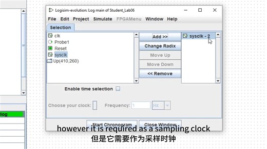 Logisim Evolution Chronogram