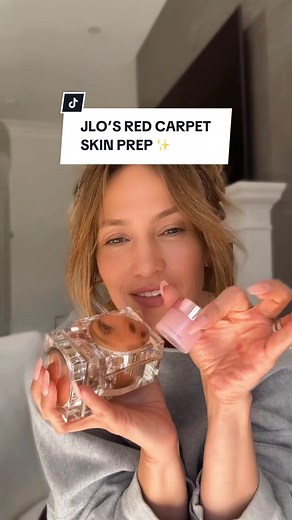 No gatekeeping here. Listen up as @JLO spills the tea on how she keeps glowing from mornings on set to evenings on the red carpet. Here's a hint...it all starts the night before. 🌙