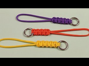 Llavero con cordón de paracord fácil / Cómo hacer un llavero de macramé / Macrame keychain Ep. 1