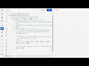 C Program to Implement Shell Sort || Shell Sort Code in C || Coding Guide for Beginners #programming