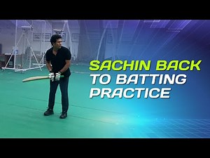 Sachin Tendulkar & classic straight drives (hear the sound of the bat) | MCA Indoor Practice