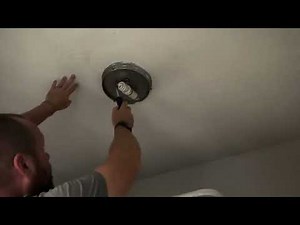 How to Replace a Light Fixture with a LED Flat Panel Light at Home #DIY #lights #home