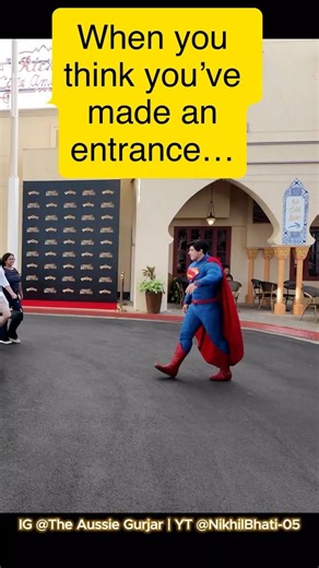 When you think you've made an entrance.. | DC | Superman vs Batman | Warner Bros Movie World