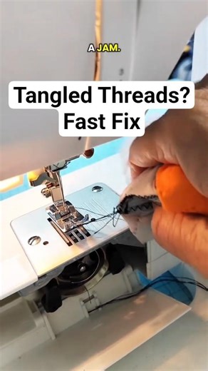 SEWING TIP | Tangled Threads? Fast Fix. #sewingtutorial #sewingtips #sewinghacks
