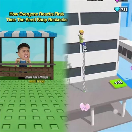 Everyones FIRST Time Seeing Grow a Garden Restock