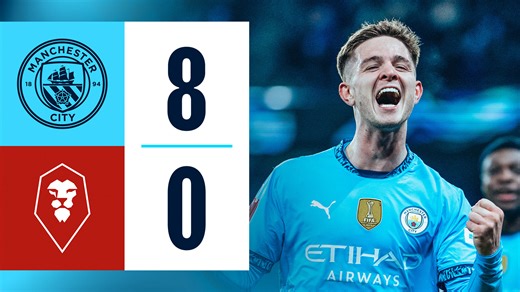 City 8-0 Salford: Brief highlights