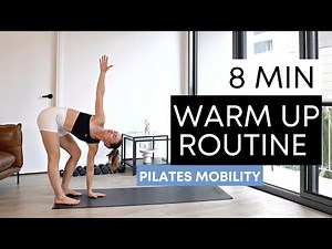 8 MIN PILATES WARM UP ROUTINE | improve mobility and posture, dynamic stretching, breathwork